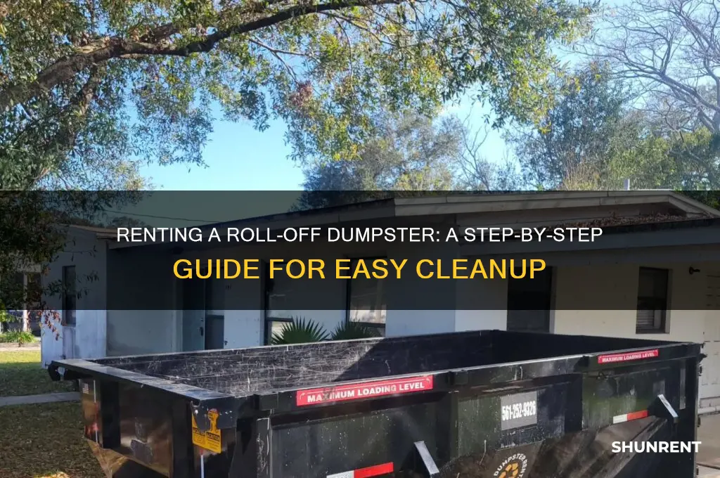 how to rent a roll off dumpster