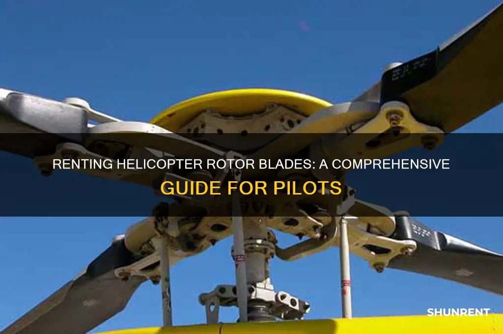 how to rent a rotor blade for a helicopter
