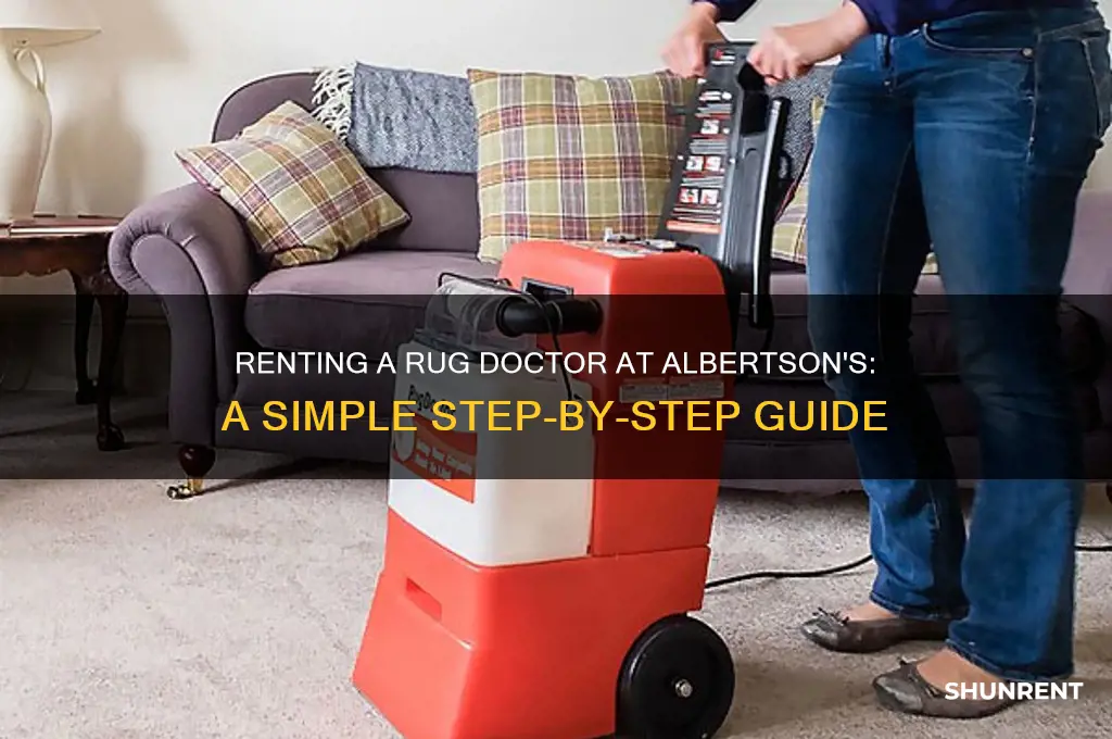 how to rent a rug doctor at albertson