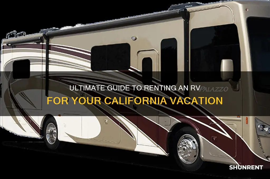 how to rent a rv for vacation on california
