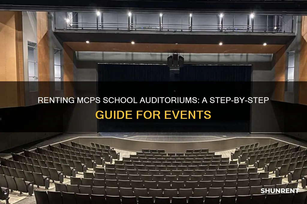 how to rent a school auditorium mcps