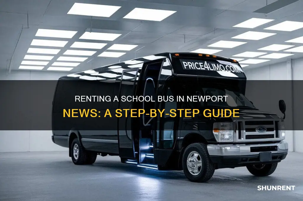 how to rent a school bus in newport news