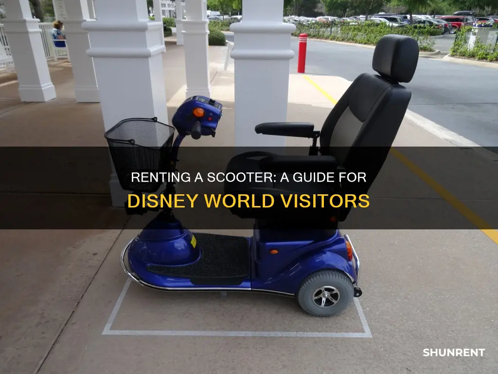 how to rent a scooter at disney world