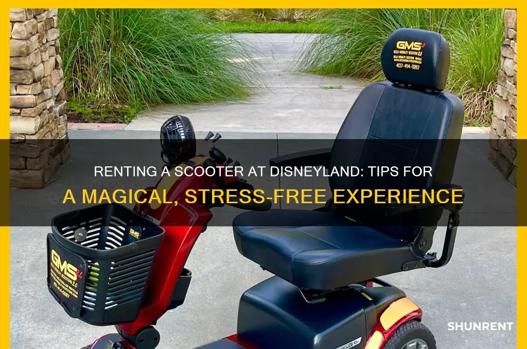 how to rent a scooter at disneyland