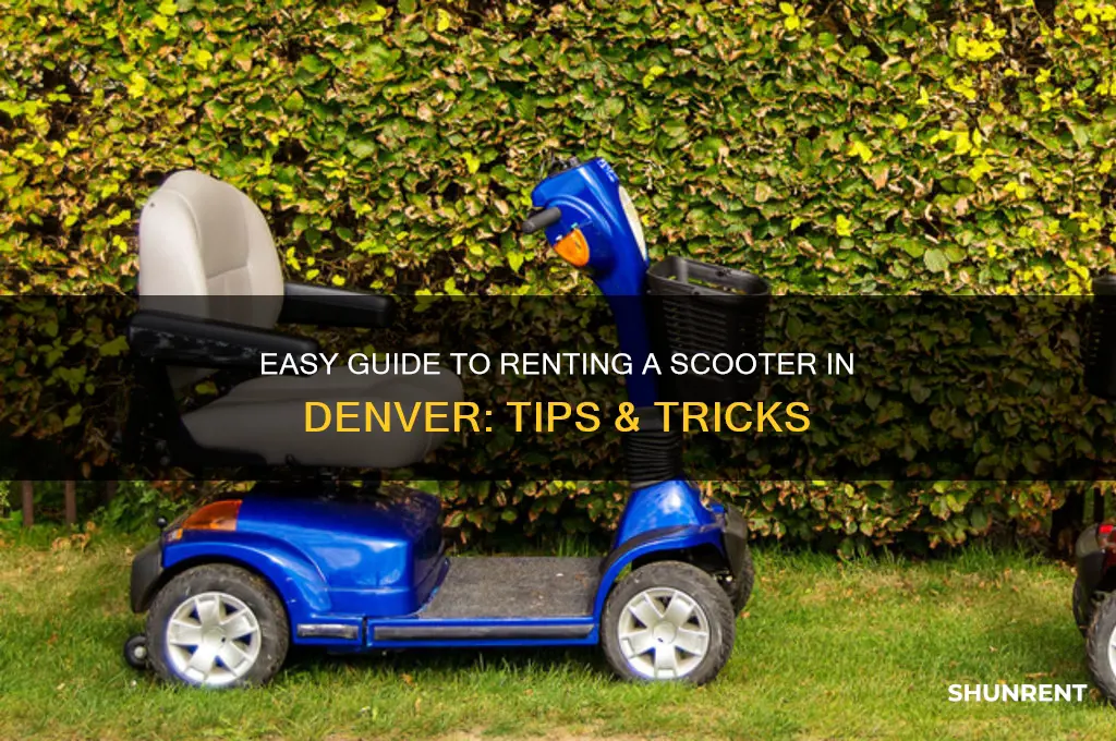 how to rent a scooter in denver