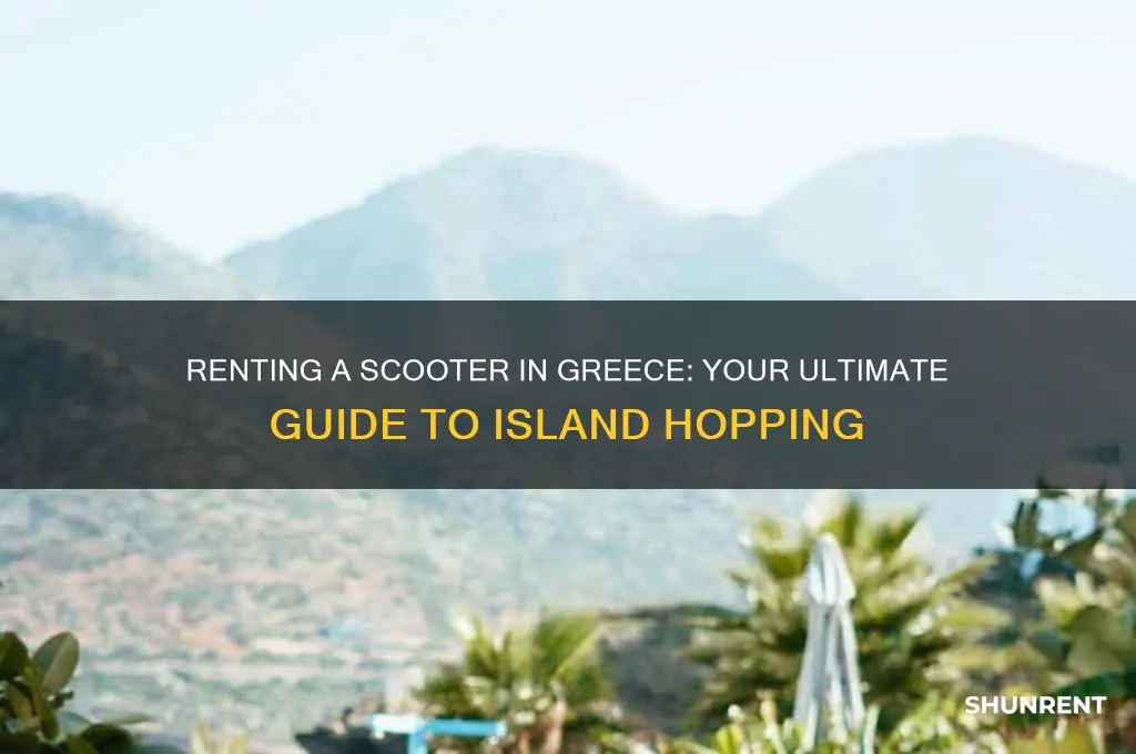 how to rent a scooter in greece