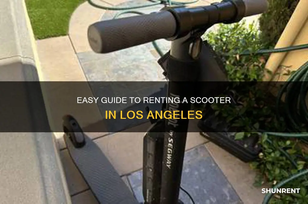 how to rent a scooter in los angeles