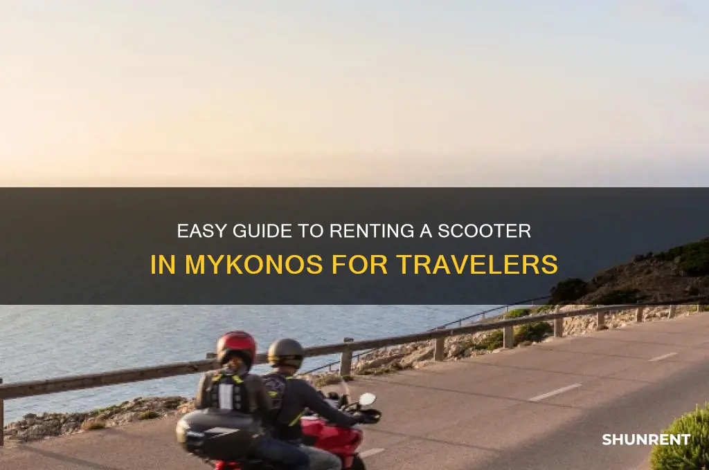 how to rent a scooter in mykonos
