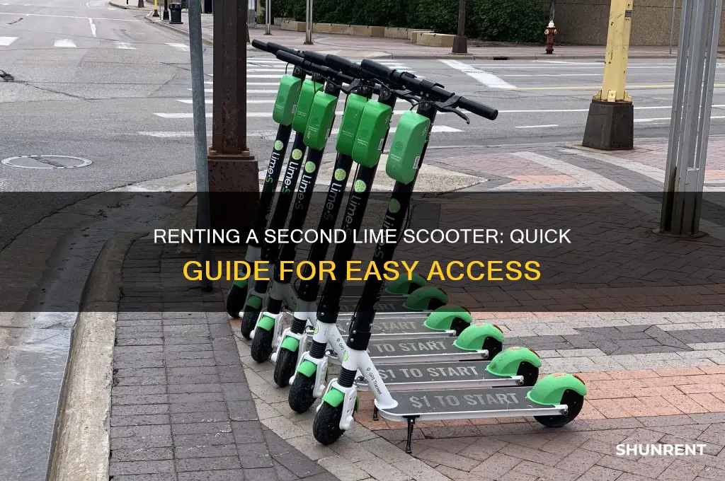 how to rent a second lime scooter