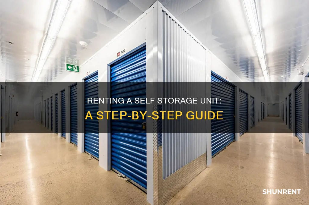 how to rent a self storage unit