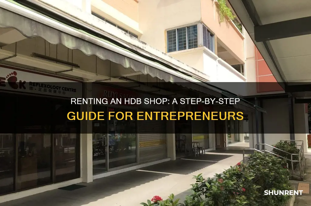 how to rent a shop from hdb