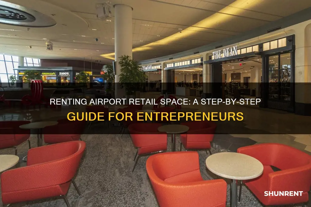 how to rent a shop in airport