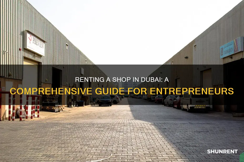 how to rent a shop in dubai