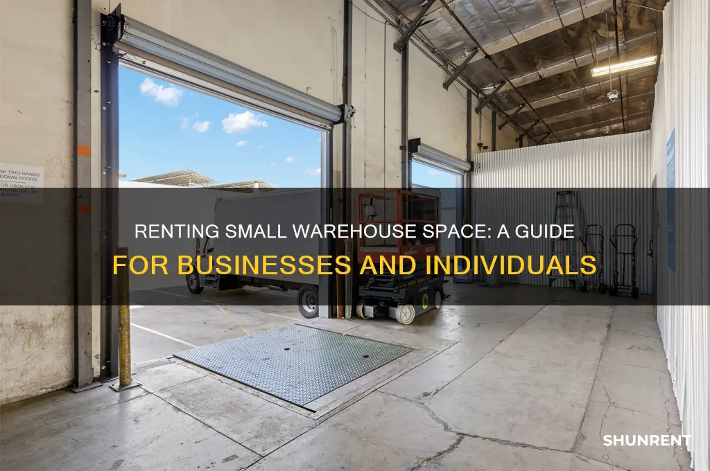 how to rent a small amount of warehouse space