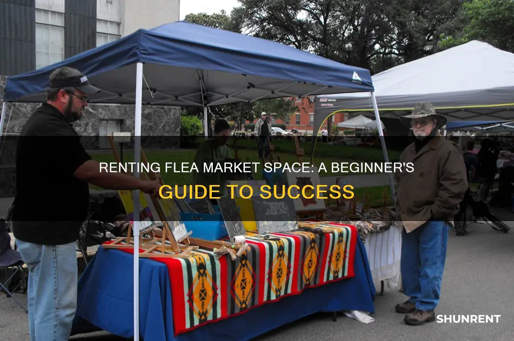 how to rent a space at a flea market