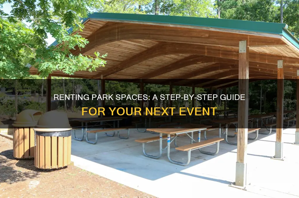 how to rent a space at a park