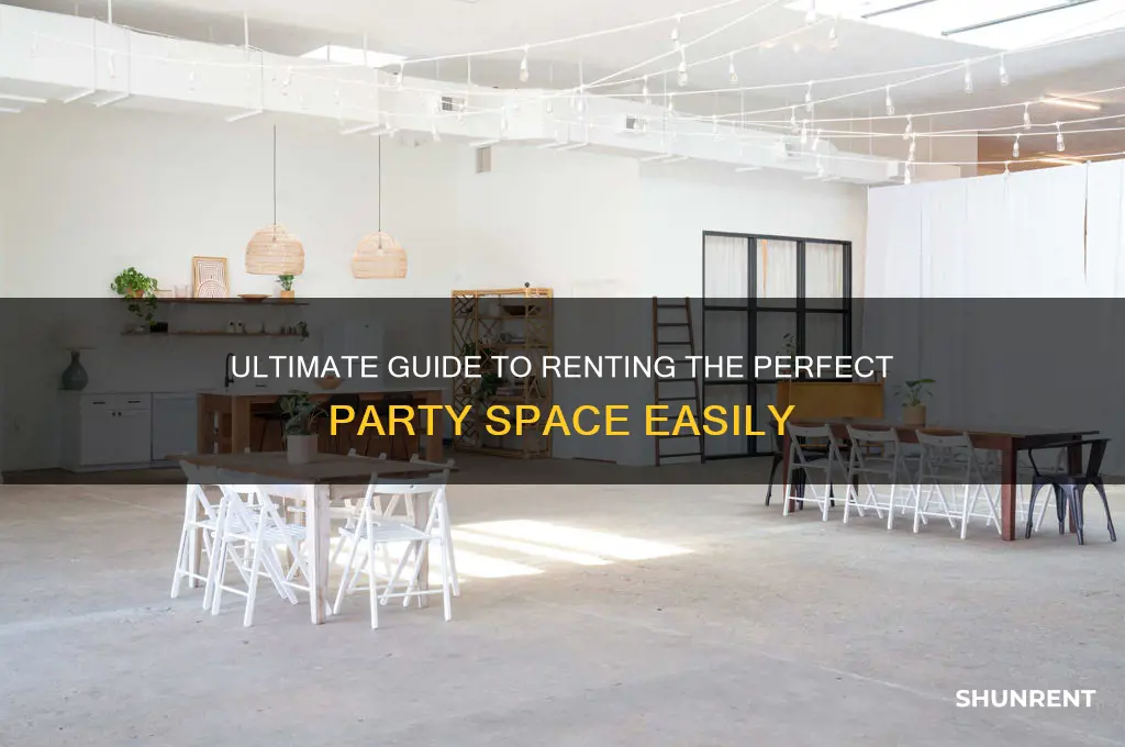 how to rent a space for a party