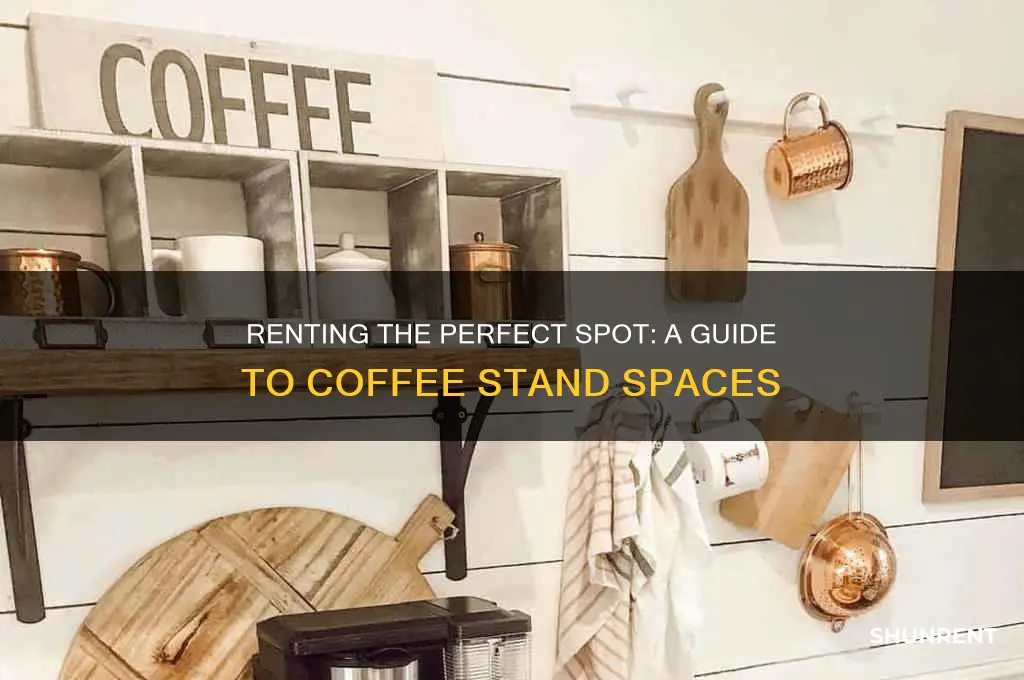 how to rent a space for coffee stand