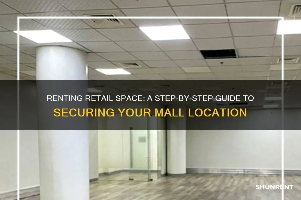 how to rent a space in a mall