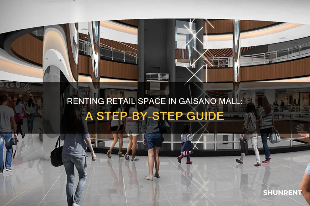 how to rent a space in gaisano mall
