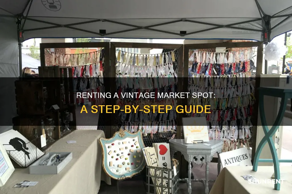 how to rent a spot at a vintage market