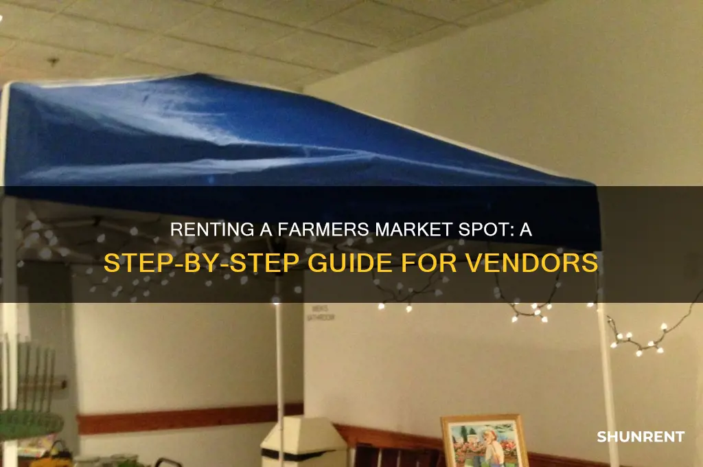 how to rent a spot at farmers market