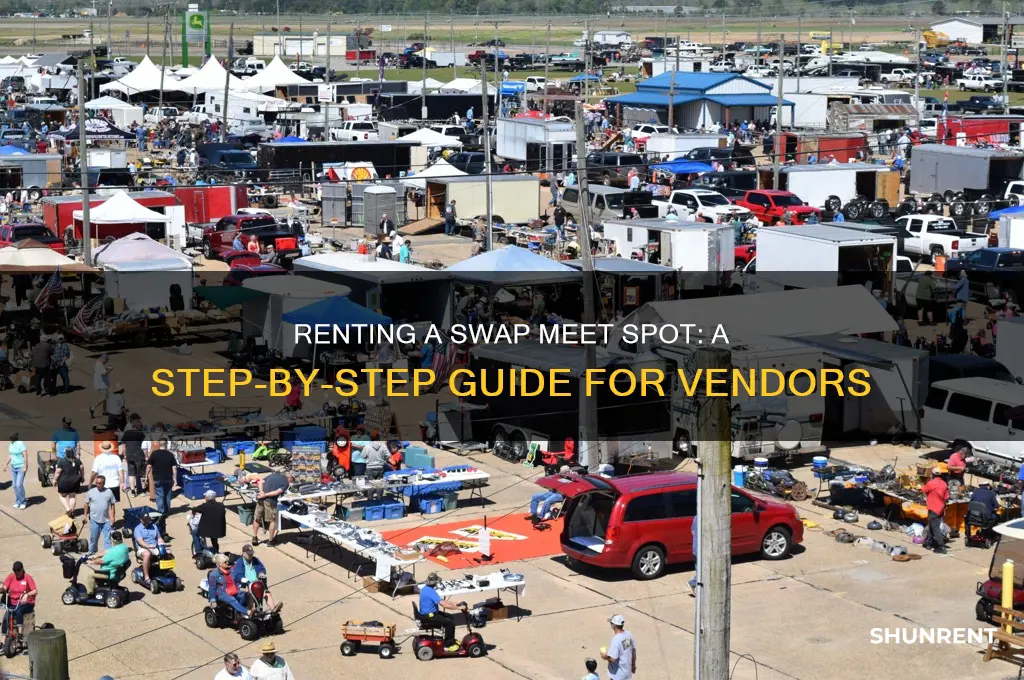 how to rent a spot at the swap meet