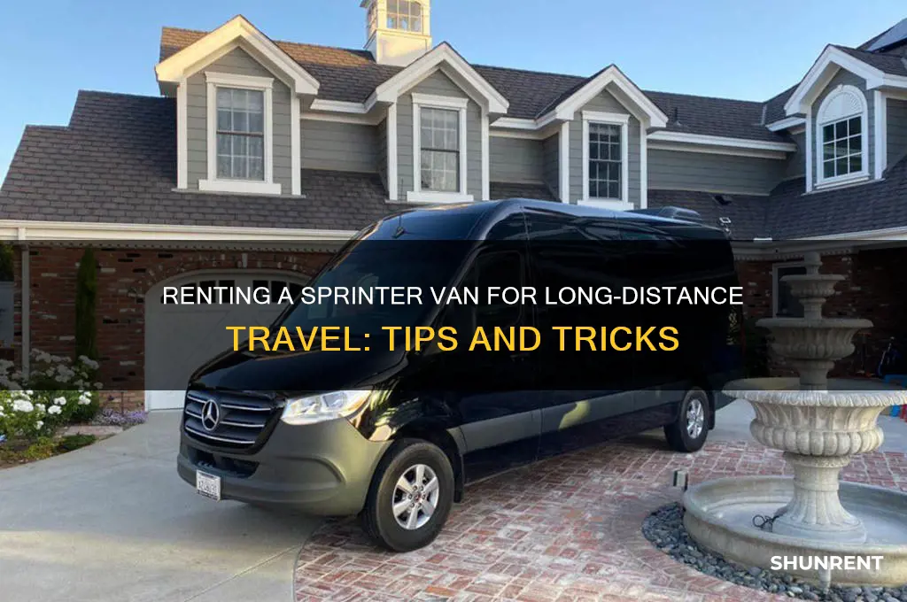 how to rent a sprinter van long distance