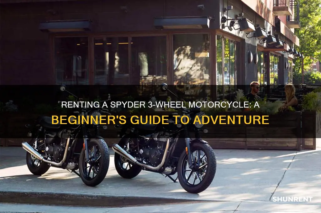 how to rent a spyder 3 wheel motorcycle