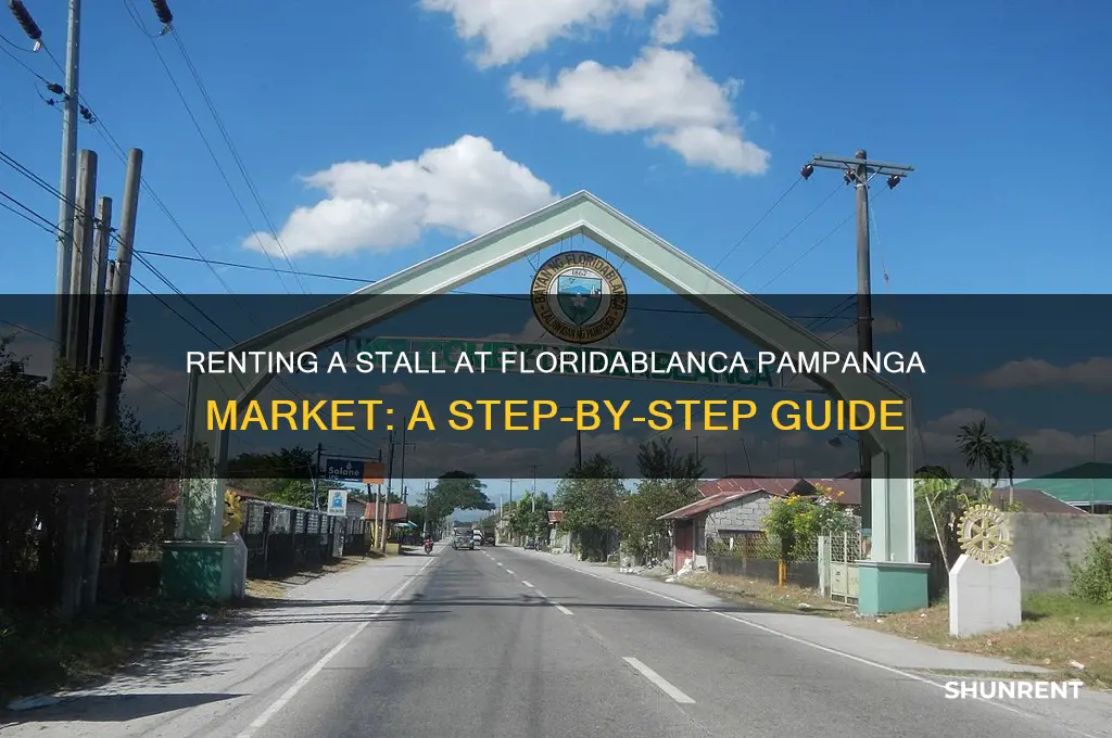 how to rent a stall at fliridablanca pampanga market