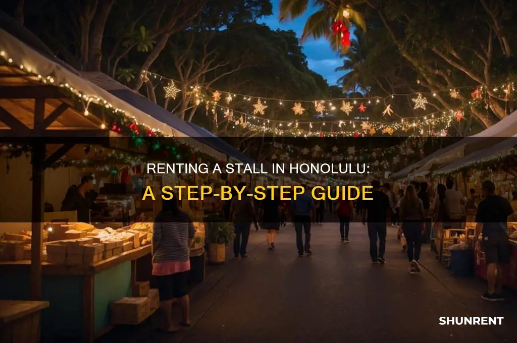 how to rent a stall at honolulu