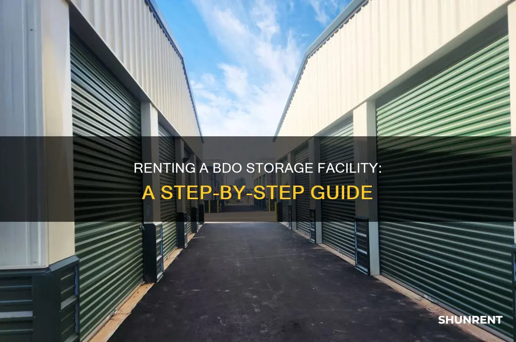 how to rent a storage facility in bdo