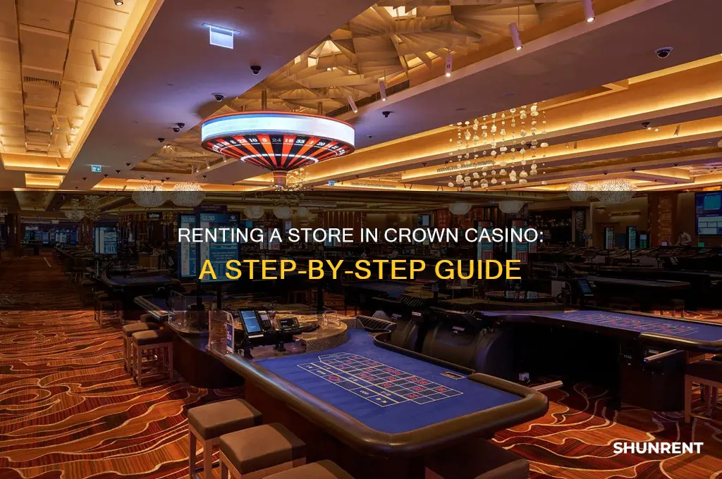 how to rent a store in crown casion