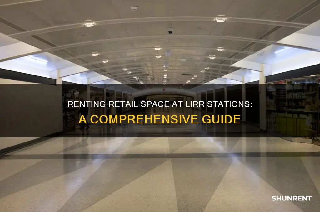 how to rent a store in lirr train station