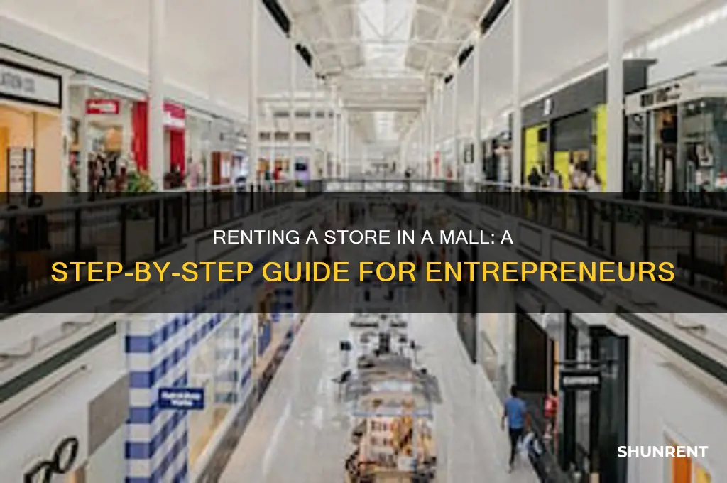 how to rent a store in mall