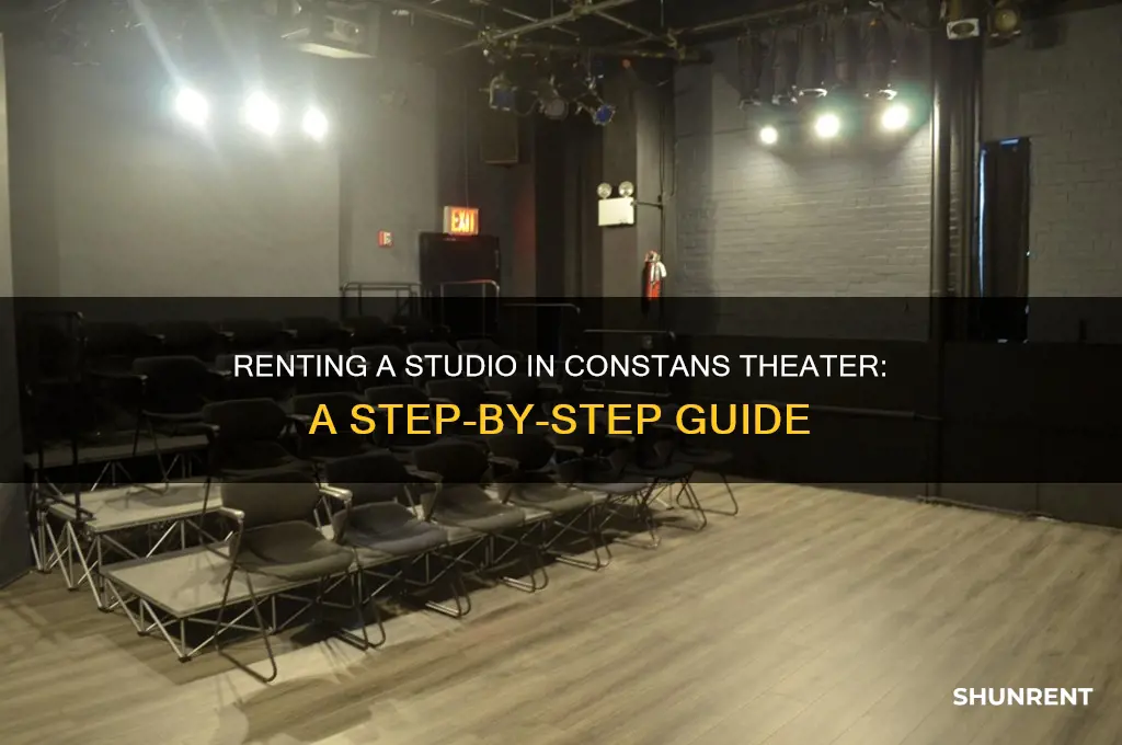 how to rent a studio in constans theater