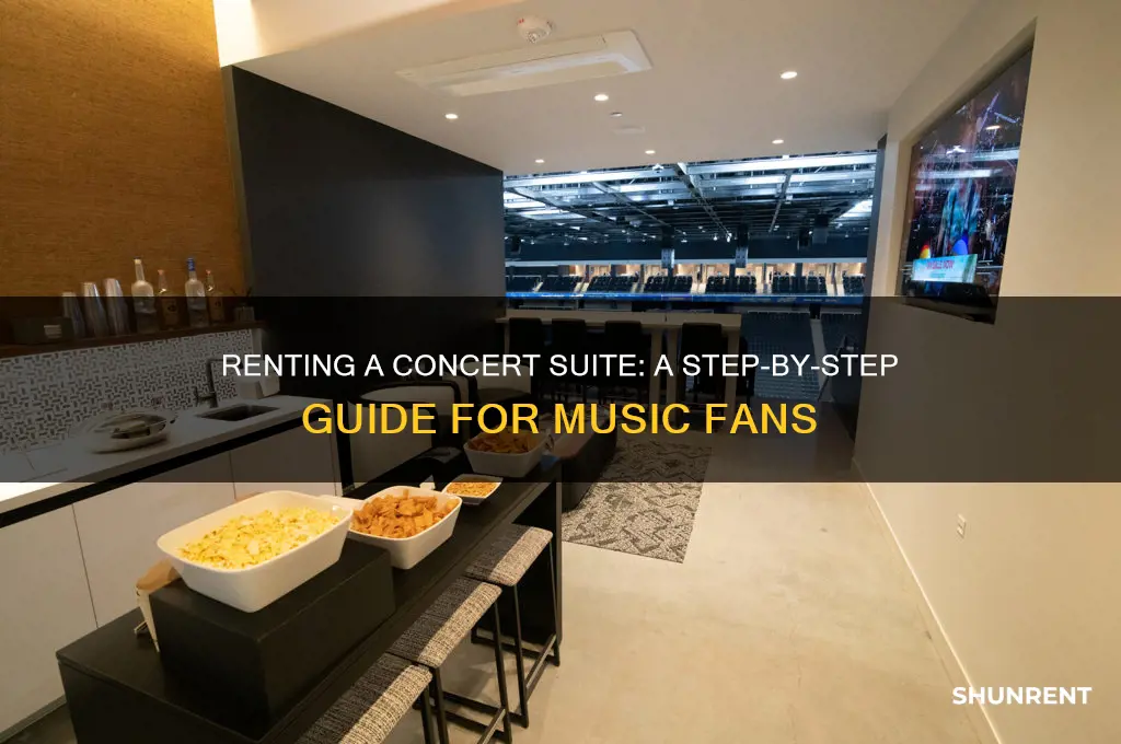 how to rent a suite for a concert