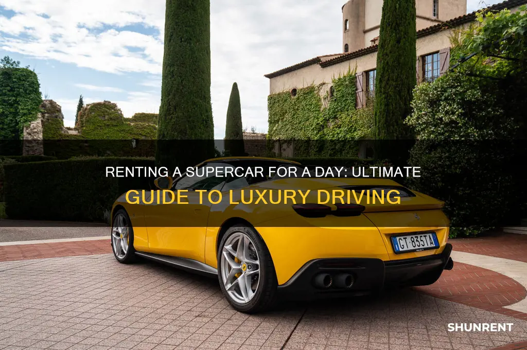 how to rent a supercar for a day
