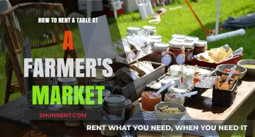 Renting a Farmer's Market Table: A Beginner's Guide to Success