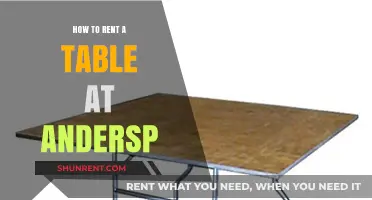 Renting a Table at Andersp: A Step-by-Step Guide for Success