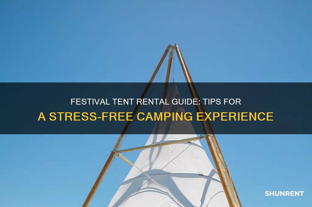 how to rent a tent for a festival