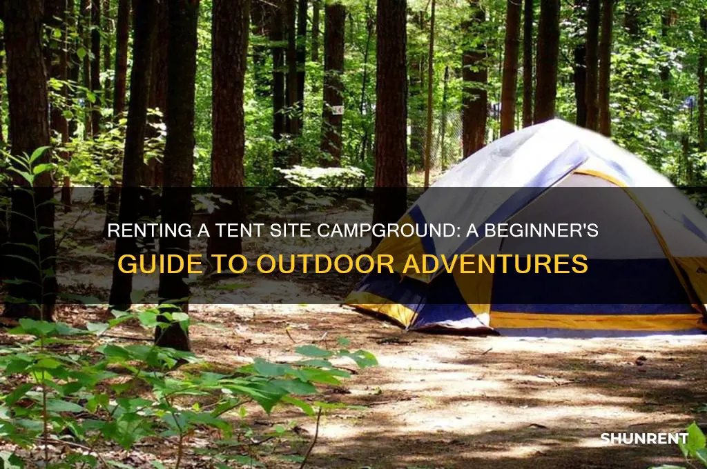 how to rent a tent site campground