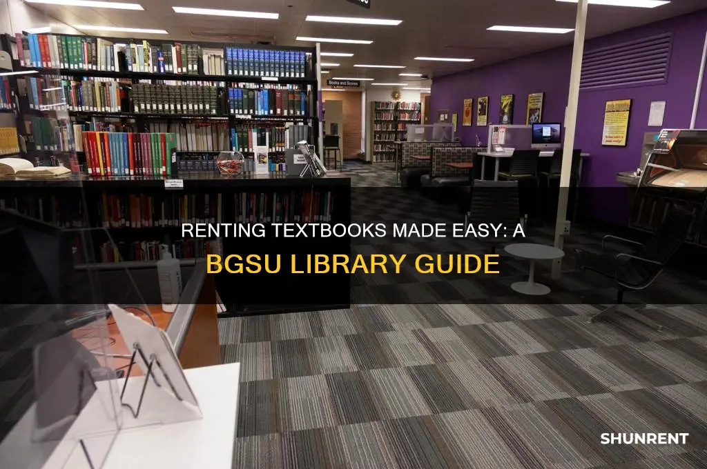 how to rent a text book from the bgsu library