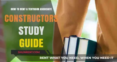 Renting Textbooks: A Guide to Associate Constructors Study Materials
