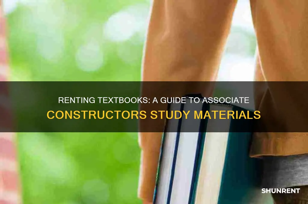 how to rent a textbook associate constructors study guide