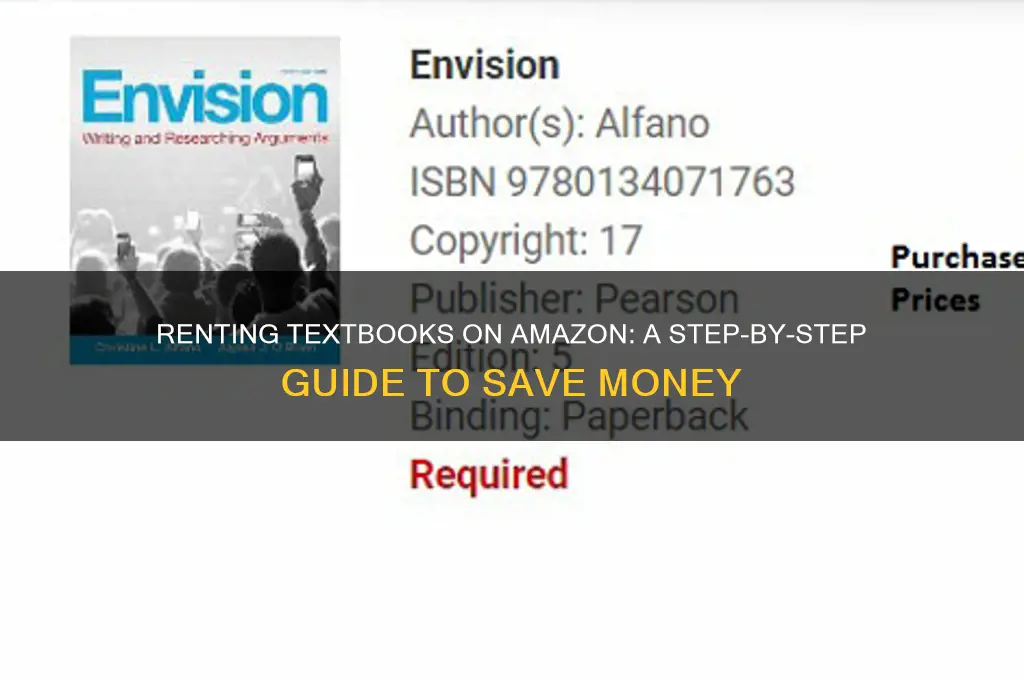 how to rent a textbook from amazon