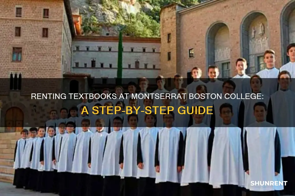 how to rent a textbook monserat boston college