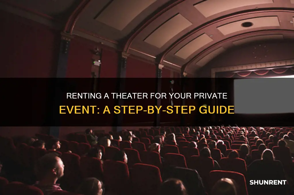 how to rent a theater for a private evemt