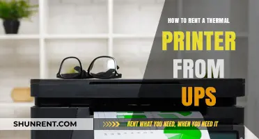 Renting a Thermal Printer from UPS: A Step-by-Step Guide