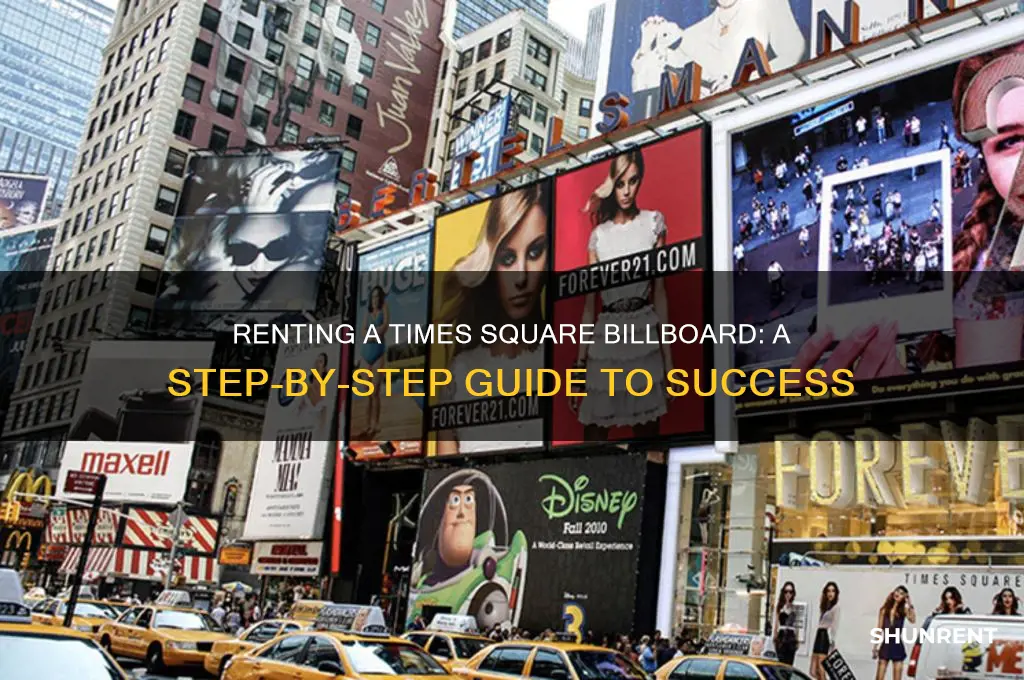 how to rent a times square billboard